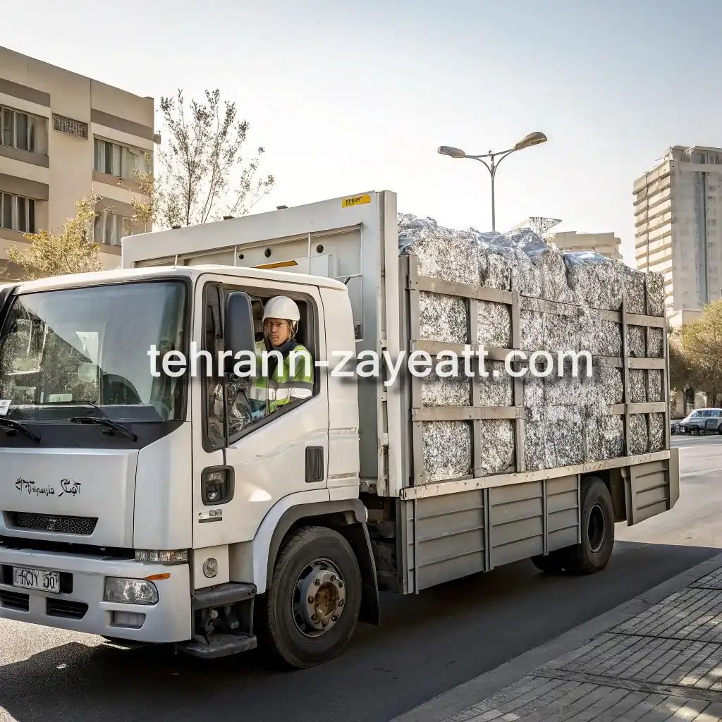 عکس ضایعات حیدری خرید و فروش سیار ضایعات آلومینیوم درب و پنجره در تهران فاطمی